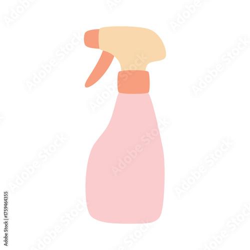 water spray bottle, flat style