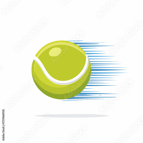 Fast Tennis Ball Motion Blur Sport.