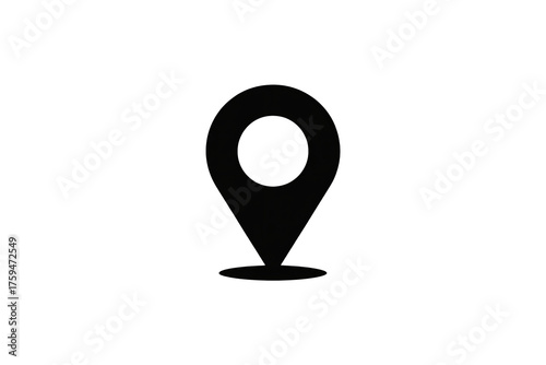 Modern map pin icon for navigation and location services