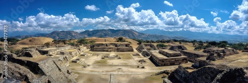 Stunning Aerial View of Monte Alban: A Glimpse into the Ancient Zapotec Civilization, Mexico