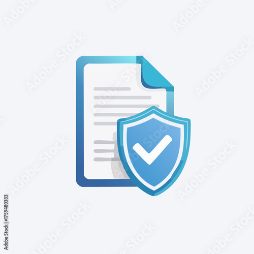 Document Security and Data Protection Concept.