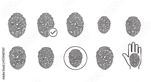Fingerprint Identification Verification Security System Identity Access Authentication Technology Concept