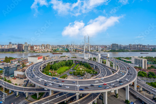 Photography Nanpu Bridge, Shanghai, China