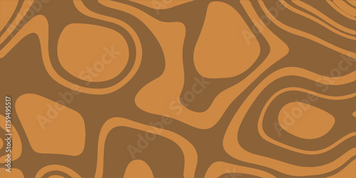 Brown vintage animal print pattern textile with a seamless leather texture illustration. gold, decor, shape, color, swirl, geometric, art, wave, yellow, vector