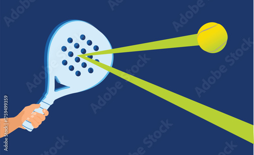 Great simple padel tennis background design for any media