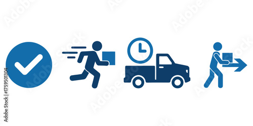 Traffic sign on road with people and vehicles cartoon vector illustration