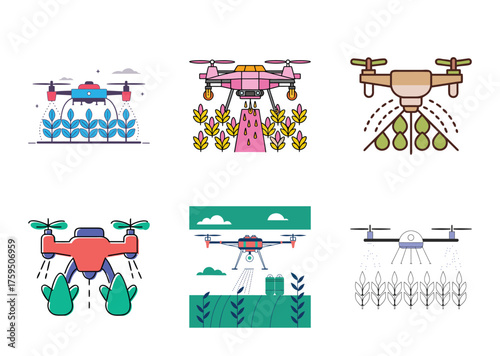 Drones for Agricultural Applications Smart Farming Technology with Automated Spraying and Crop Monitoring UAV System