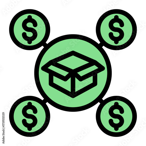 Minimum Valuable Product Delivery icon from the Customer Development icon collection (Solid Color Lineal Style)