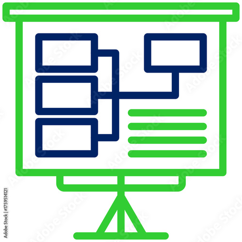 Planning icon isolated on white background. vector illustration icon for business, accounting financial and other business