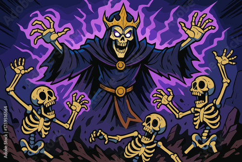 Poses from raising comic minions vector summoning icon lich ground comical exaggerated
