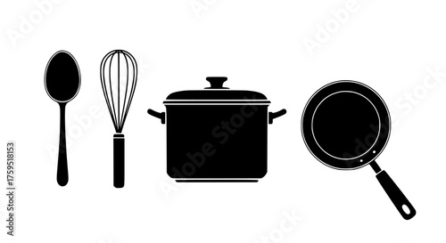 kitchen utensils vector illustration