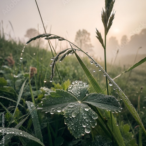 morning dew on the grass