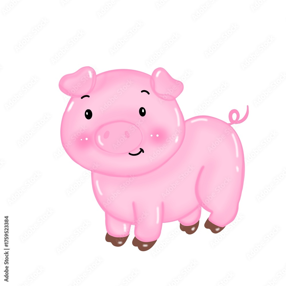 Fototapeta premium cartoon pig cartoon