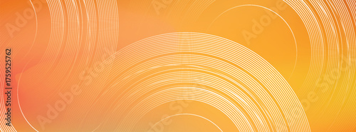 Abstract 3D autumn studio space background. Blank wall background with orange and dark brown gradients. Horizontal mockup background. media for product design.