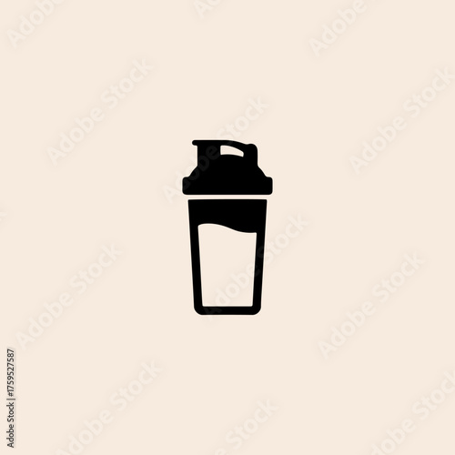 Shaker bottle icon flat vector design.