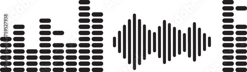 "Sound Wave and Audio Bars Illustration"