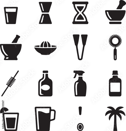Bar and Kitchen Tool Icons
