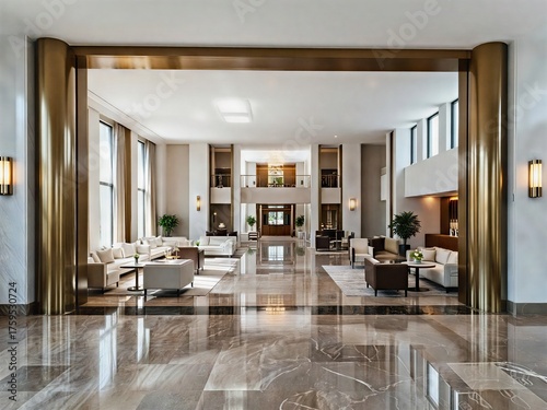 modern dining room with dining table