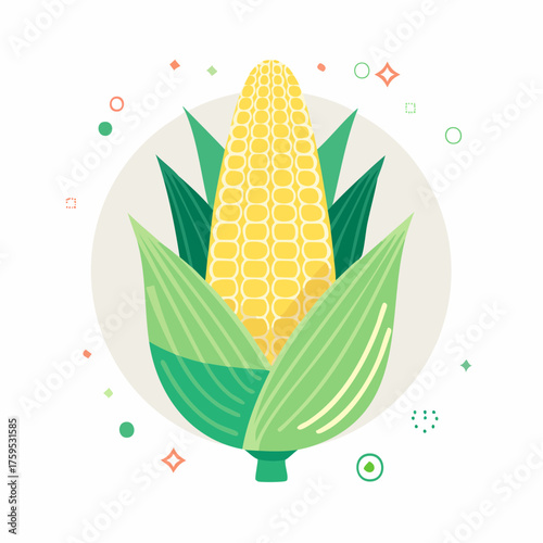 Icône vectorielle simple d’alimentation naturelle