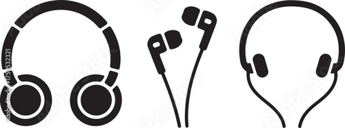 Headphones and Earphones Icons