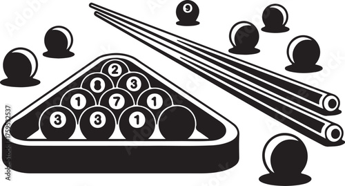 Snooker Game Setup Illustration