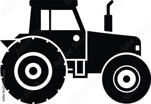 Rotavator silhouette vector art illustration