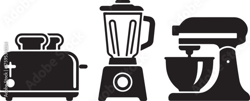 Kitchen Appliances Silhouettes