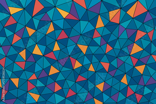 Grid crystalline sharp crystal geometric illustration abstract tessellation texture fractured vector uneven