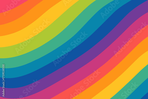 Vector illustration colors seamless vibrant blending gradient diagonal bright flowing ribbons