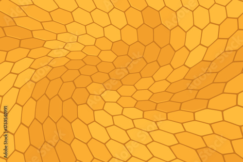 Compressing honeycomb vector stretching wave smoothly illustration motion hexagonal grid fluid into