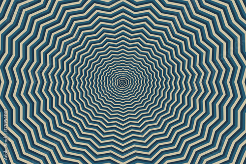 Variation illustration optical vector optic hexagons concentric vibration grid spacing field creating