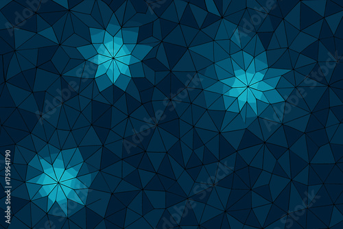 Texture vector polygonal creating glowing background field quasicrystal futuristic illustration facets crystal