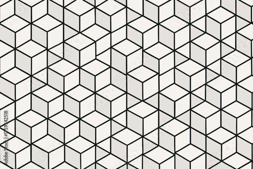 Background vector clean cubic modular geometry abstract structures infinite illustration cubegrid