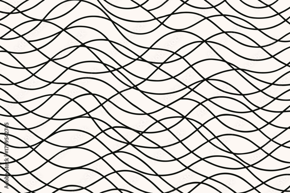 Obraz premium Geometric forming illustration overlapping waves vector mesh ellipsewave ellipses texture abstract rows