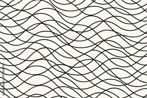 Geometric forming illustration overlapping waves vector mesh ellipsewave ellipses texture abstract rows