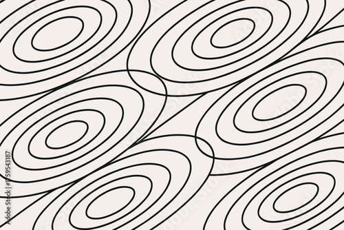 Illustration vector layered precise linear concentric elliptical orbits geometric flow abstract