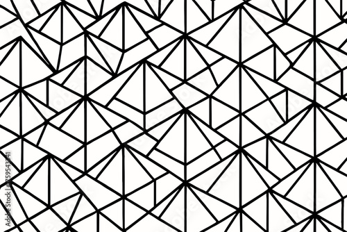 Seamless lattice connected vector creating texture design pyramid illustration abstract repetition geometric