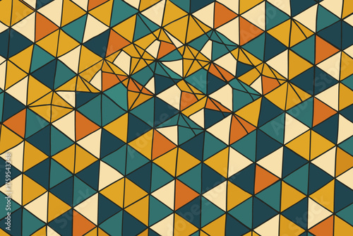 Pyramid illustration net canvas angular across arranged abstract diagonal vector pyramids symmetry