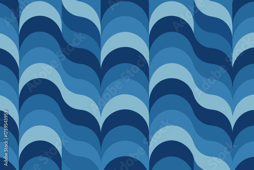 Grid abstract layered repeating arcgrid arcs vector consistent variation waves illustration tonal