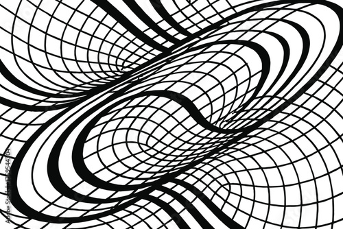 Grid diagonally motion vector flow elliptical thickness varied illustration flowing creating orbit