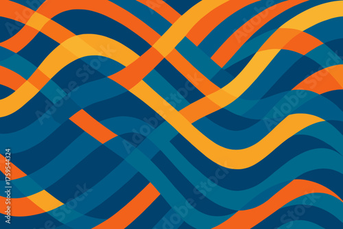 Arcs flow illustration abstract vector rings form distorted orbital into mesh