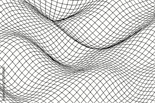 Flowing illustration intersecting field vector arcs art complex lines abstract meshfield mesh
