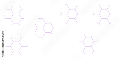 Seamless geometric vector pattern with colorful abstract hexagonal honeycomb texture design