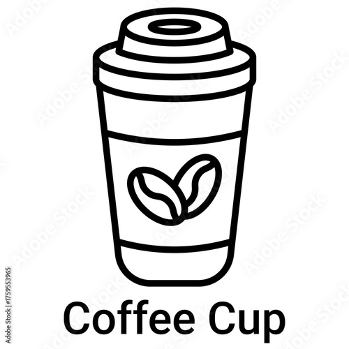 Coffee Cup Icon Vector Illustration