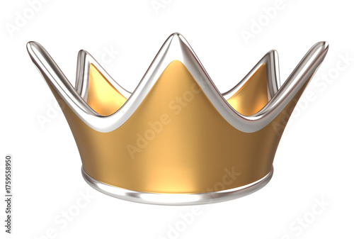 crown gold golden 3D