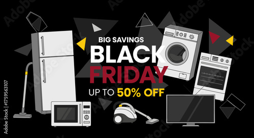 Big Savings Black Friday sale on major electronics and appliances