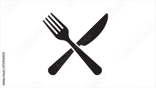 Collection of diverse dining utensils and cutlery presented in a clean vector illustration style