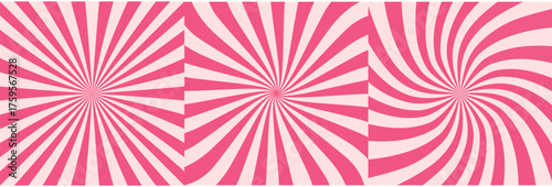 Set of sweet candy abstract vector backgrounds 