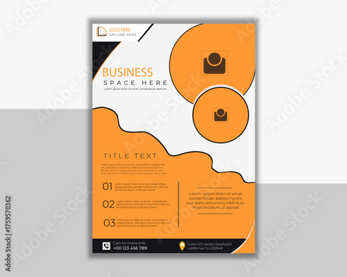 Business promotion advertise publication colorful corporate business flyer





