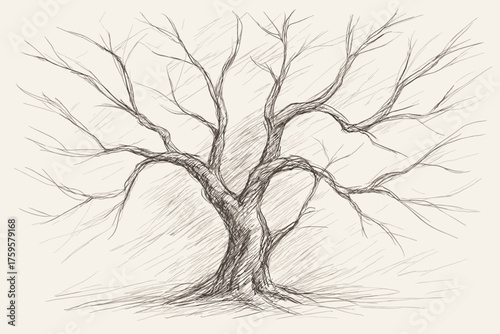 Mastery swift branch illustration areas loose shadowed hatching pencil branches strokes sketch
